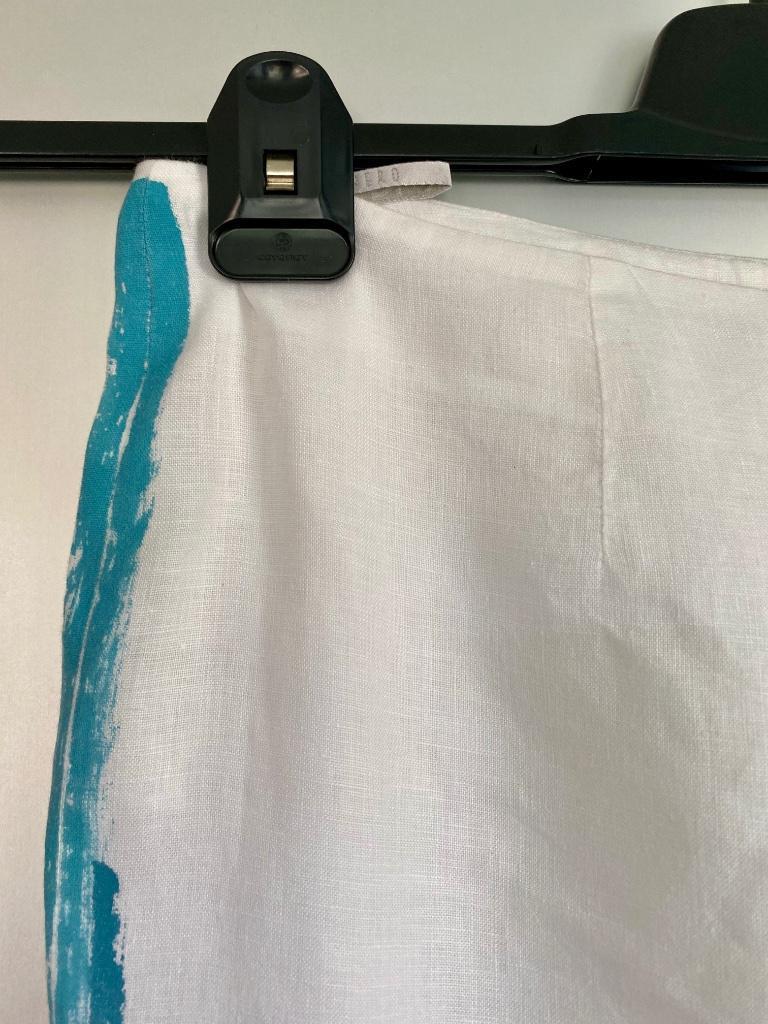 E599 Zucchero maat 38/40=M linnen broek pantalon wit/blauw, Maat 38/40 (M), Zucchero, Wit, Ophalen of Verzenden