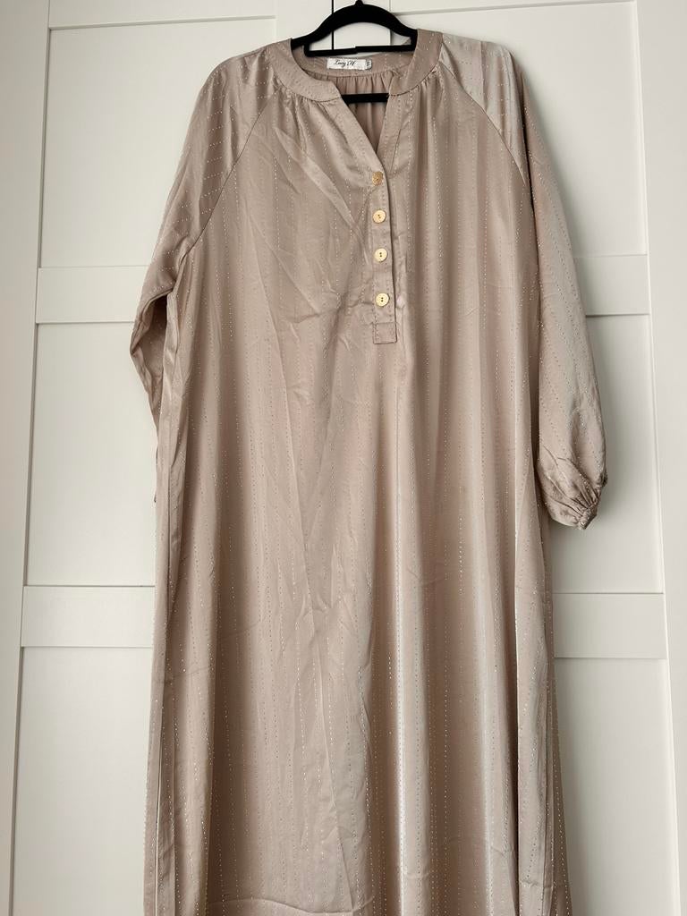 Nieuw lange feestelijke jurk met diamantjes l/xl #Eid, Zwart, Maat 46/48 (XL) of groter, Ophalen of Verzenden, Zo goed als nieuw