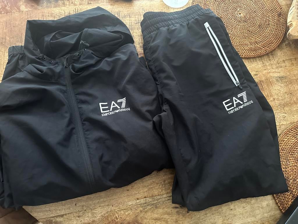 Heren Armani EA7 joggingpak - Zwart maat M, Ophalen of Verzenden, Zo goed als nieuw, Zwart, Algemeen