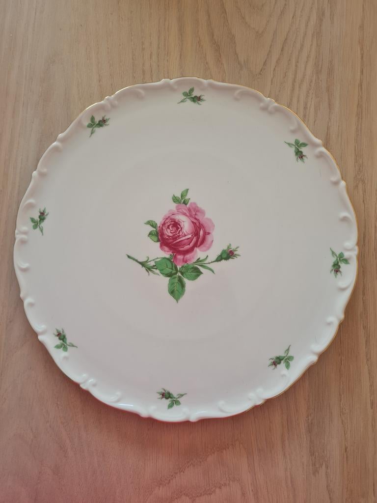 Vintage Taartplateau rozen, Antiek en Kunst, Ophalen of Verzenden