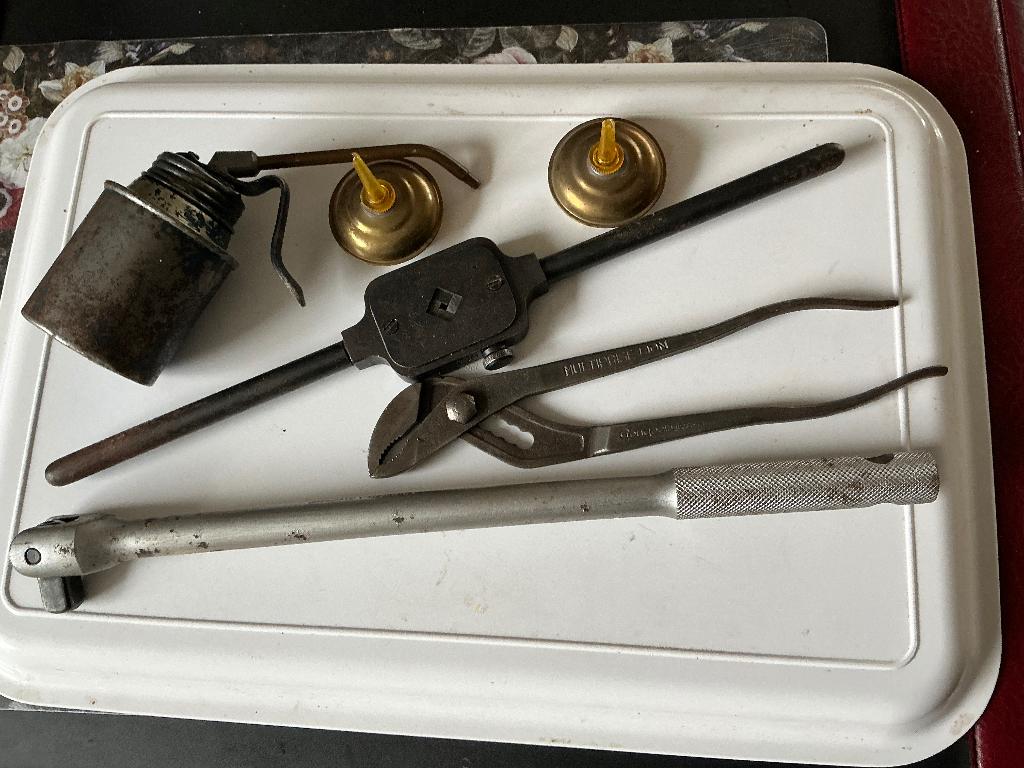 Tang wringijzer oliespuitjes, Antiek en Kunst, Antiek | Gereedschap en Instrumenten, Ophalen of Verzenden