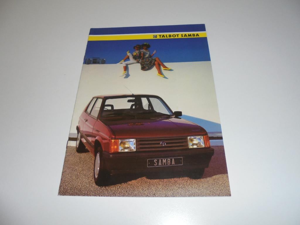 brochure Talbot Samba  1985, Ophalen of Verzenden, Zo goed als nieuw, Overige merken