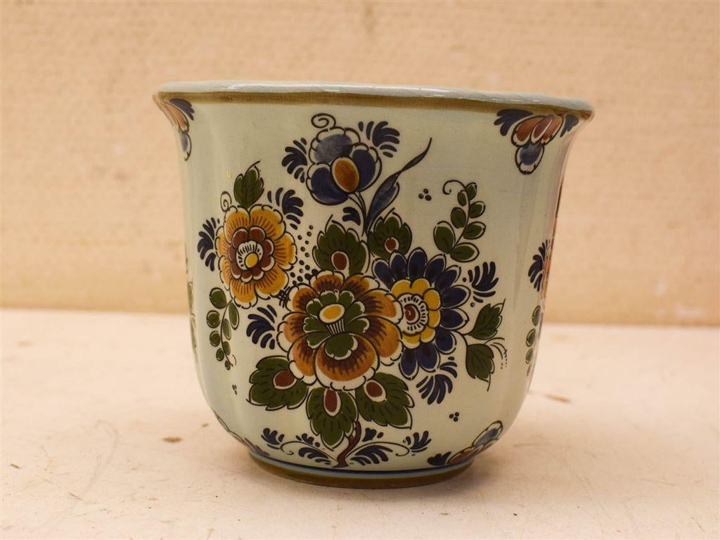 Delft Porseleinen bloempot 49067