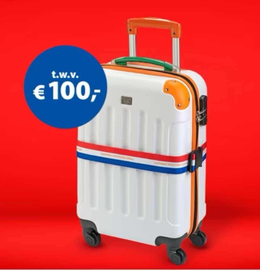 Postcode Loterij Koffer - Nieuw in Doos, Sieraden, Tassen en Uiterlijk, Koffers, Wieltjes, 50 tot 60 cm, Hard kunststof, Nieuw