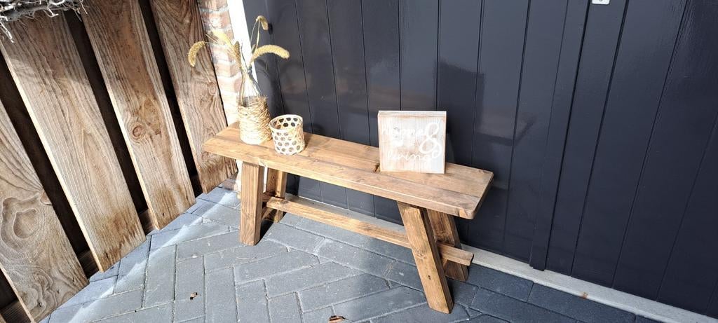 Decoratie bankje, Huis en Inrichting, Tafels | Sidetables, Ophalen, 100 tot 150 cm, Nieuw, 25 tot 50 cm