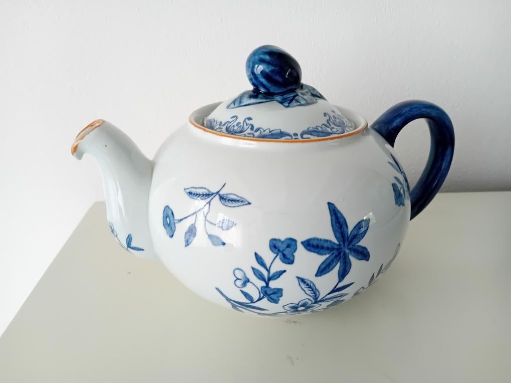 Zeldzame kleine theepot 0,8L Rorstrand Ostindia East Indies, Overige typen, Ophalen of Verzenden, Zo goed als nieuw, Overige stijlen