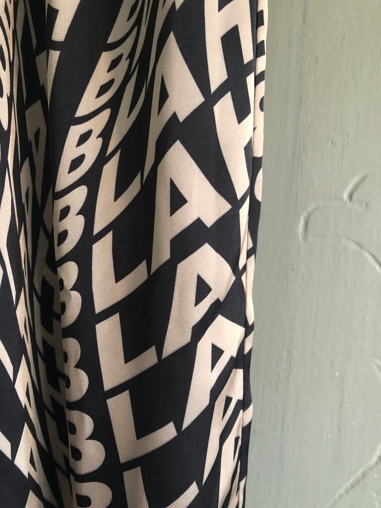 Cool zw/gou Blahblah BROEKJE satijn GARCONNE Mt S/ M, Kleding | Dames, Zwart, Zo goed als nieuw, Lang, Garconne