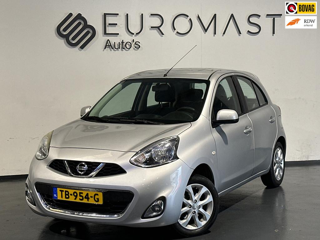 Nissan Micra 1.2 Acenta Airco 5d Cruise Nieuwe Apk, Voorwielaandrijving, Stof, Gebruikt, 1198 cc