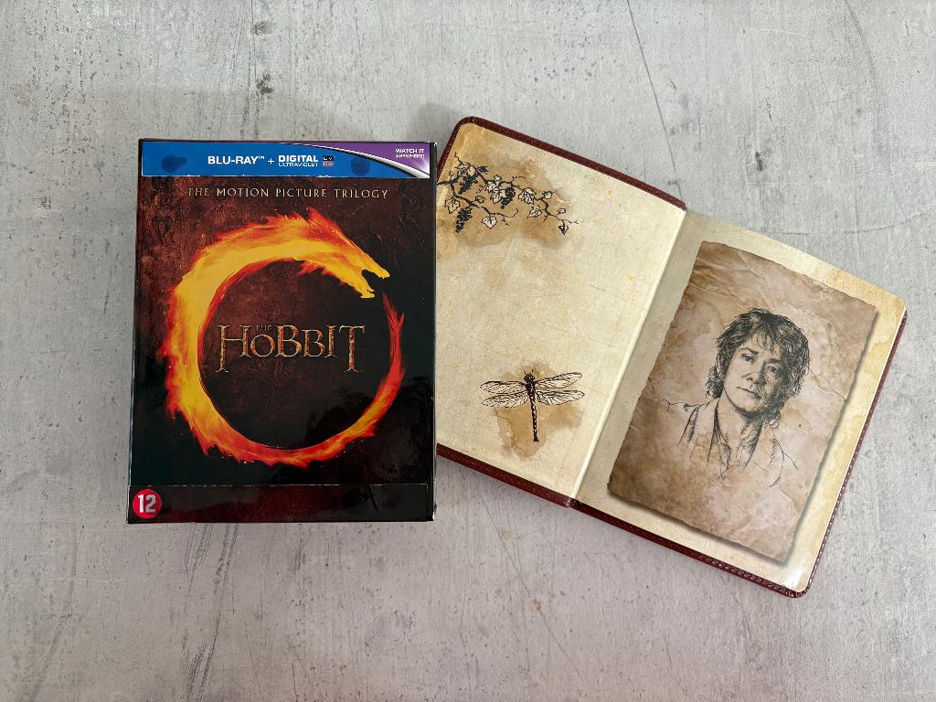 Hobbit Trilogy Blu Ray + Notebook, Ophalen of Verzenden, Zo goed als nieuw