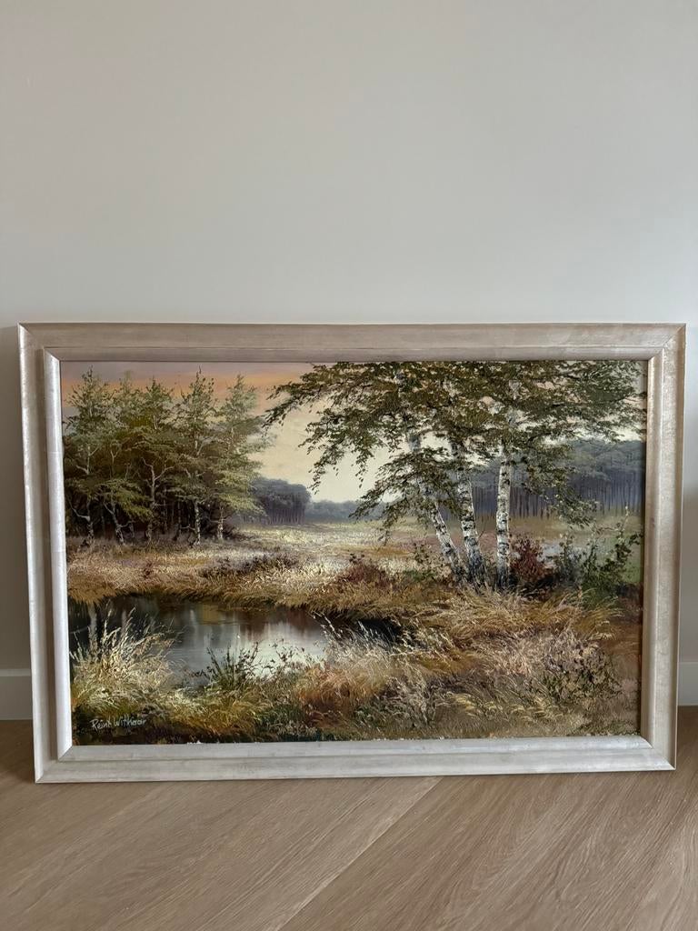 Schilderij Reint Withaar veluwe pluizenmeer Heerde, Ophalen