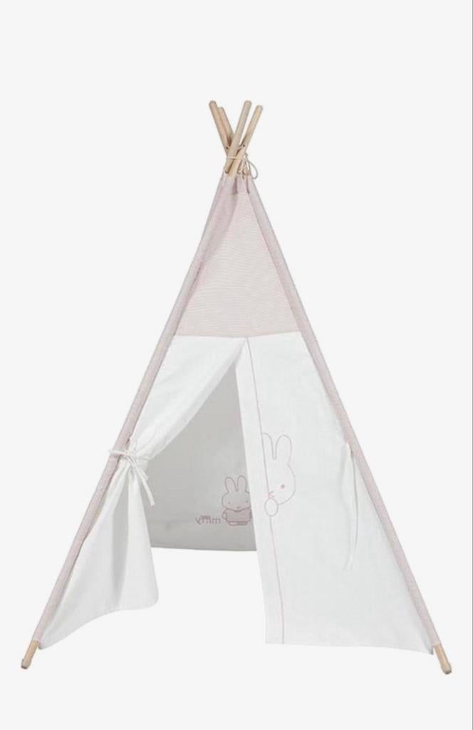 Nijntje Tipi Tent Pink Rib - Wit/Roze Speeltent, Ophalen of Verzenden, Zo goed als nieuw
