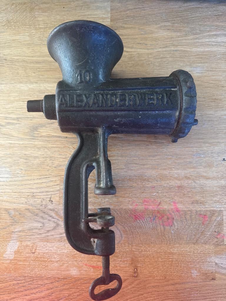 Vintage Alexanderwerk vleesmolen nr 10 brocante, Ophalen