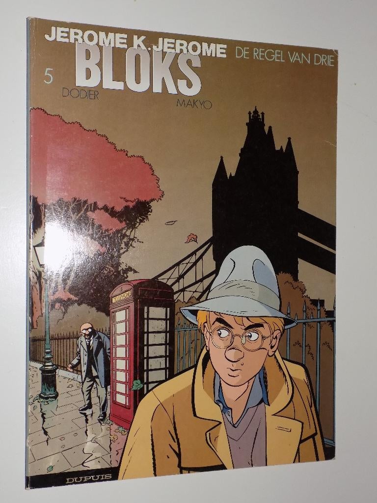 Jerome K.Jerome Bloks - 05_De regel van drie, Boeken, Stripboeken, Eén stripboek, Ophalen of Verzenden, Zo goed als nieuw, Dodier