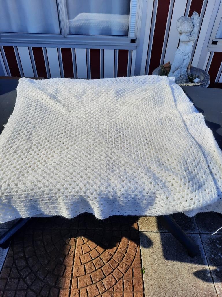 Nieuw gehaakt sprei - Wit, N.v.t., Vierkant, Nieuw, Ophalen of Verzenden