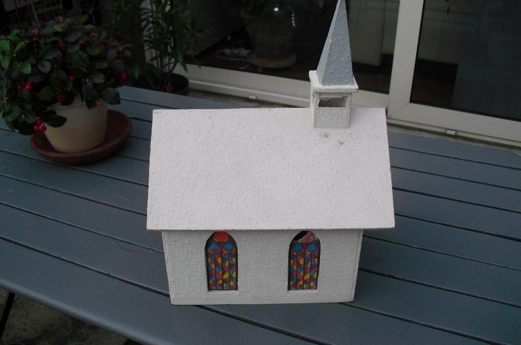 TE KOOP OUD HOUTEN KERST KERKJE, Ophalen, Gebruikt