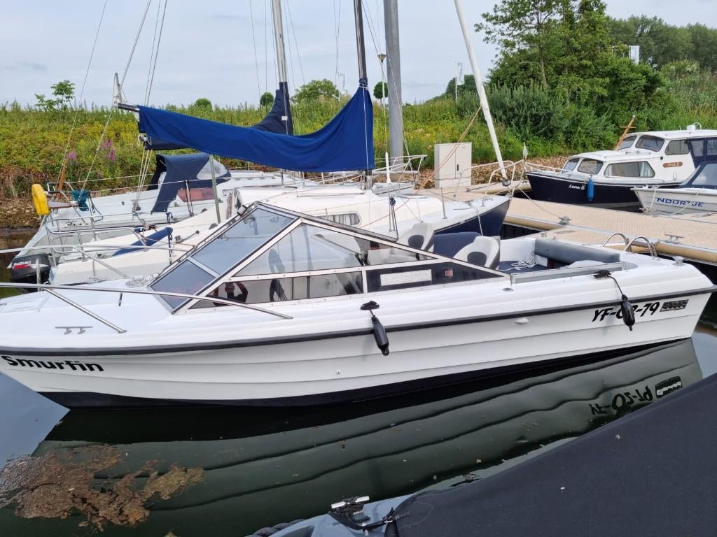 Draco Suncab 2300 met trailer – Mercruiser V8 project, Ophalen, Gebruikt, Binnenboordmotor, 6 meter of meer