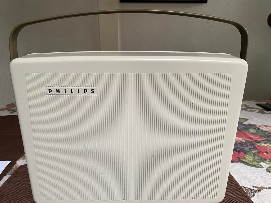 Vintage Philips draagbare kofferpick-up, Audio, Tv en Foto, Platenspelers, Ophalen of Verzenden, Gebruikt, Platenspeler, Philips
