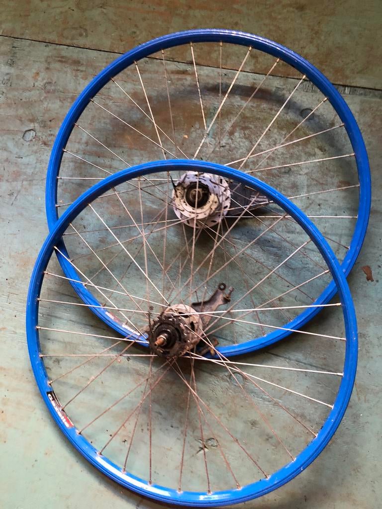 3x set wielen: 28 inch, 27,5 inch en 24 inch, Fietsen en Brommers, Fietsonderdelen, Ophalen, Gebruikt, Wiel, Aluminium