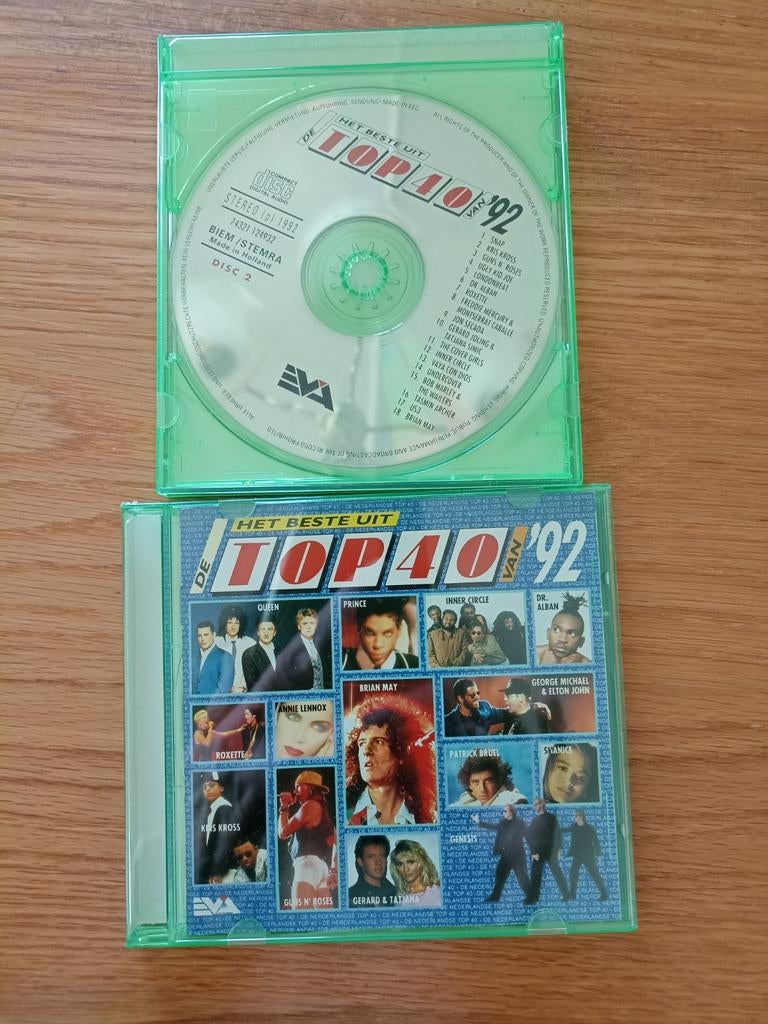 2 cds  Het beste uit de Top 40 1992, Verzenden, Zo goed als nieuw, Pop