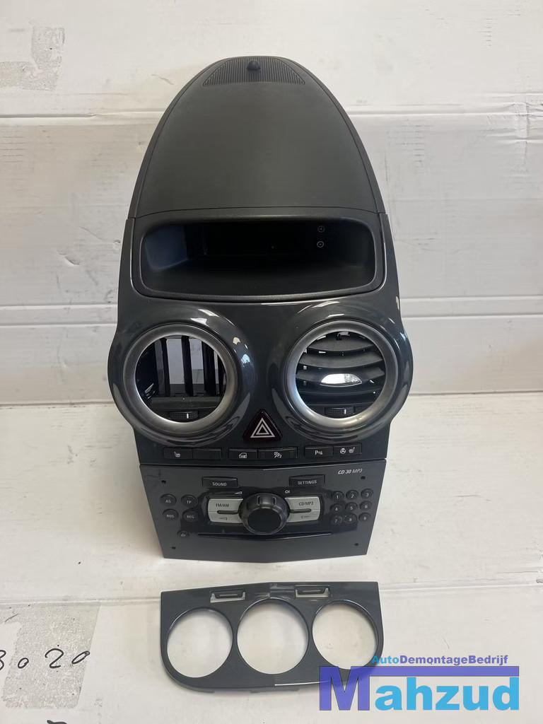 OPEL CORSA D Donker grijs middenconsole radio display 2005-2, Gebruikt, Opel Automobile GmbH, Ophalen of Verzenden, Kontakt@opel-infoservice.de