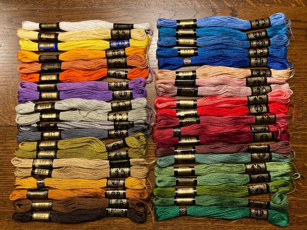 DMC dmc Borduurgaren borduurzijde, Ophalen of Verzenden, Zo goed als nieuw, Borduurgaren of Zijde