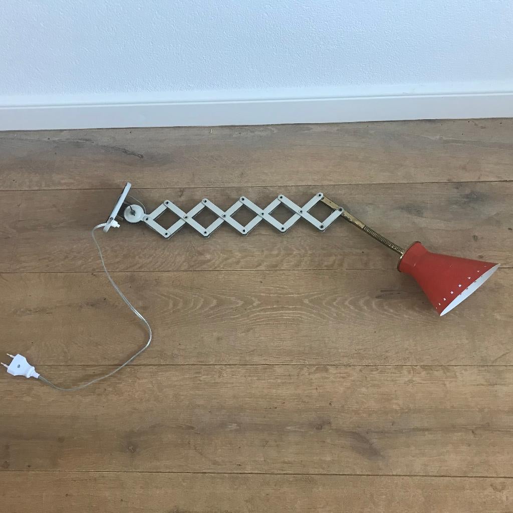 Schaarlamp wandlamp lamp Hala Zeist jaren 60 vintage retro, Ophalen of Verzenden, Nvt, Nvt, Nvt