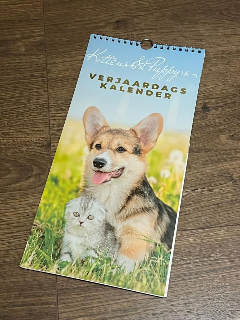 Schattige verjaardagskalender, Ophalen of Verzenden, Maandkalender, Nieuw