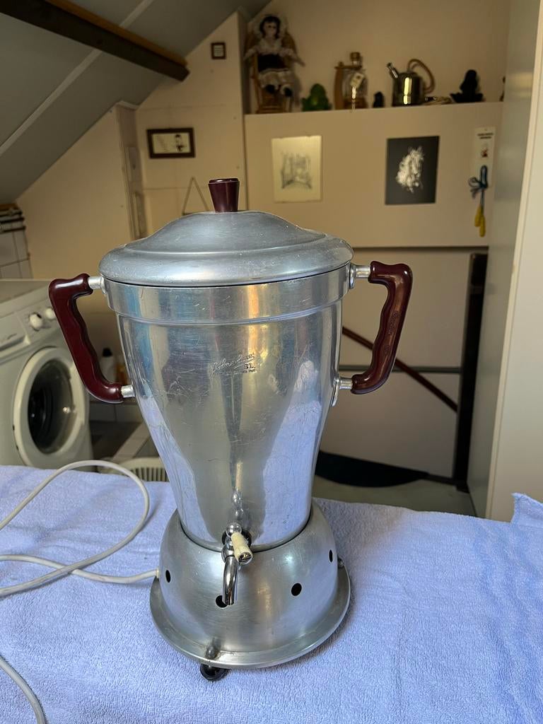 Vintage Aluminium Koffie Percolator - 5L, Ophalen of Verzenden