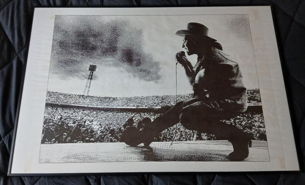 U2 poster., Verzamelen, Posters, Zo goed als nieuw, Muziek, A1 t/m A3, Rechthoekig Liggend, Met lijst, Ophalen