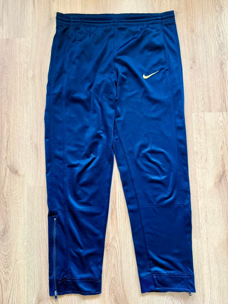 Nike Vintage 90’s Donkerblauw Trainigsbroek Met Rits Maat S, Ophalen of Verzenden, Gedragen, Maat 46 (S) of kleiner, Blauw