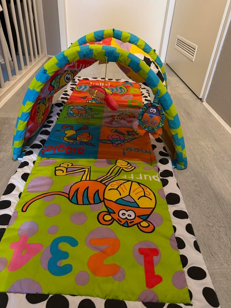 Leuk baby speelkleed met boog , babygym en meer speelgoed, Ophalen of Verzenden, Zo goed als nieuw, Speelkleed, Met licht