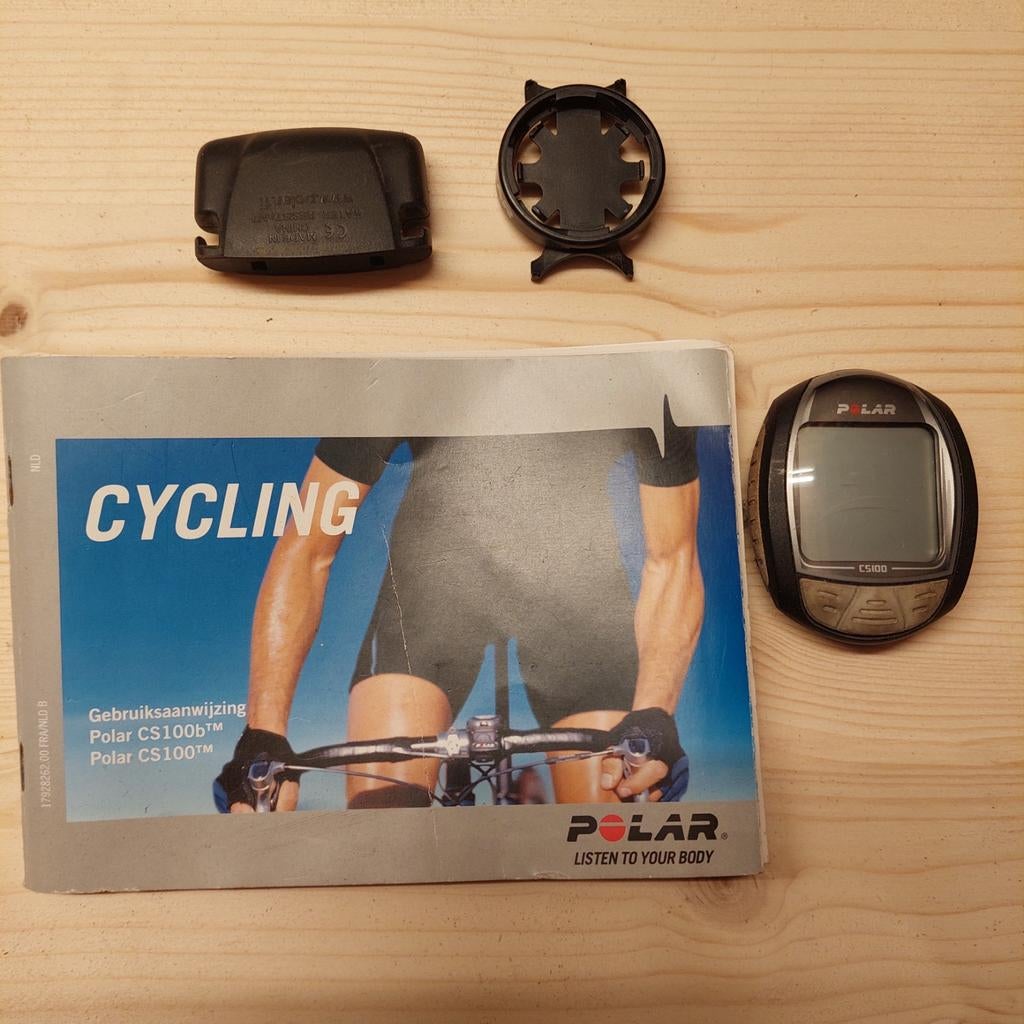 Polar CS100 Fietscomputer, Ophalen of Verzenden, Gebruikt