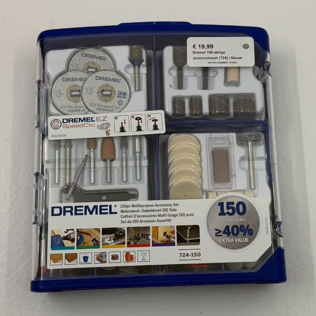 Dremel 150-delige accessoireset (724) | Nieuw |, Dordrecht@usedproducts.nl, Toulonselaan 72, Nieuw, Ophalen of Verzenden
