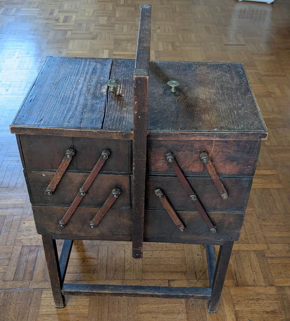 Vintage naaikistje, Ophalen