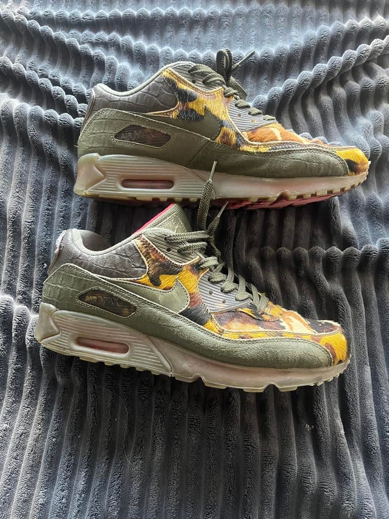 Nike Air Max 90 Croc Camo maat 45, Ophalen of Verzenden, Gedragen, Overige kleuren, Sneakers of Gympen