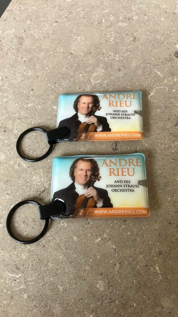 2 André Rieu sleutelhangers met lampje, Verzamelen, Ophalen of Verzenden, Zo goed als nieuw