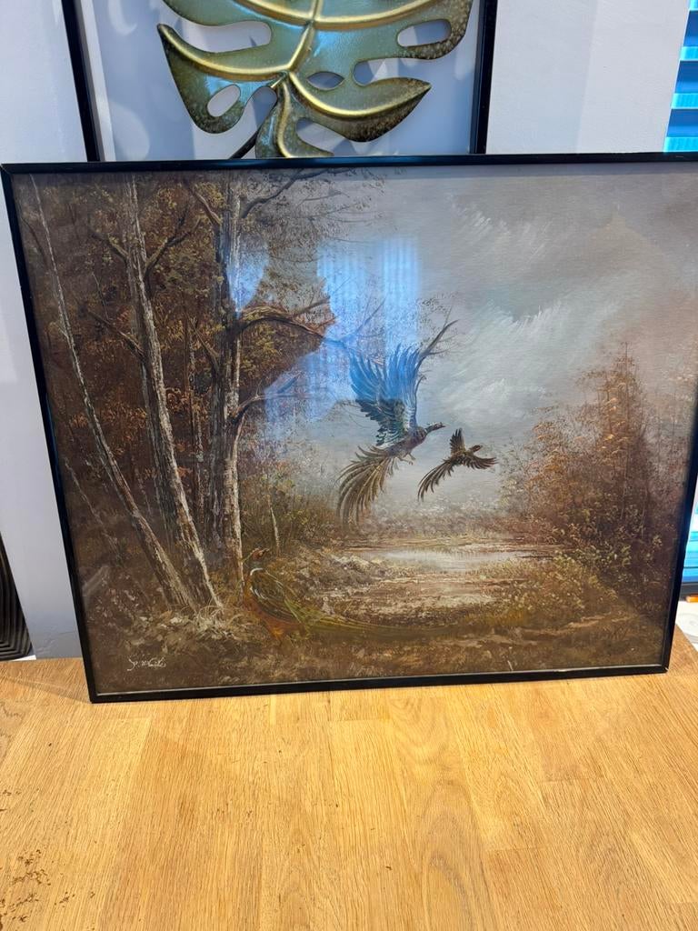 Schilderij van j white afm 50x 60, Ophalen of Verzenden