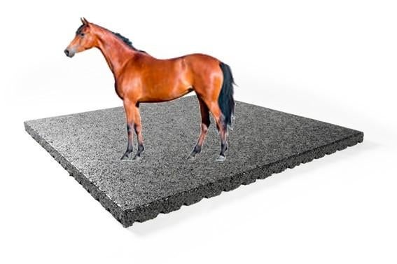 Paardenbox staltegel rubbermat 100 x 100 paard pony ezel, Ophalen of Verzenden, Nieuw