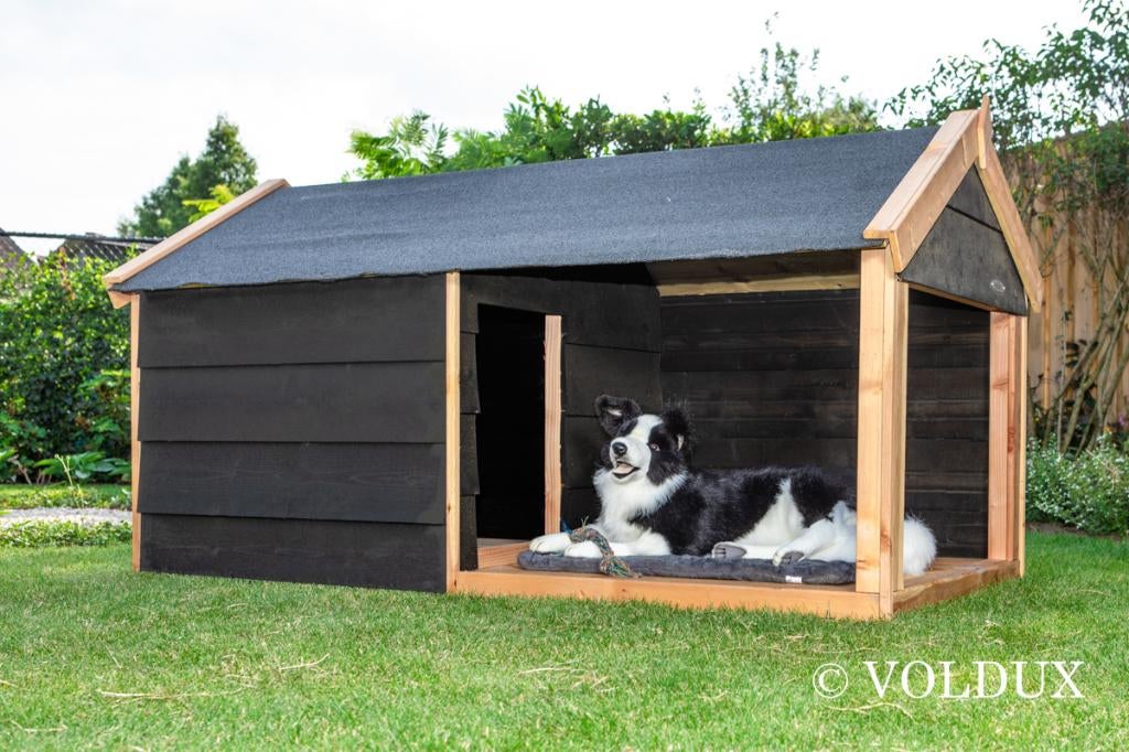 Hondenhok met veranda, 110 cm of meer, 100 cm of meer, Ophalen of Verzenden, Nieuw