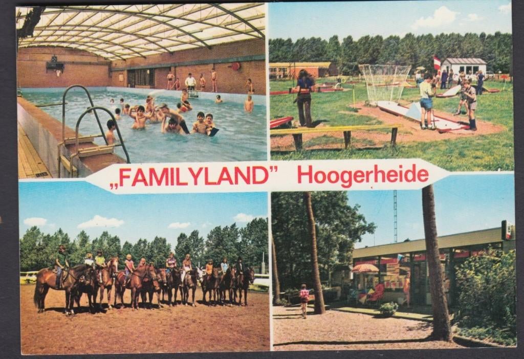 Hoogerheide Familyland Zwembad Paarden Midgetgolf, Verzenden, 1960 tot 1980, Ongelopen, Noord-Brabant