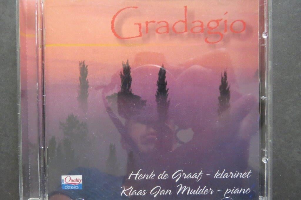 Cd klarinet en piano: Gradagio, Henk Graaf, Klaas Jan Mulder, Ophalen of Verzenden, Classicisme, Nieuw in verpakking, Kamermuziek