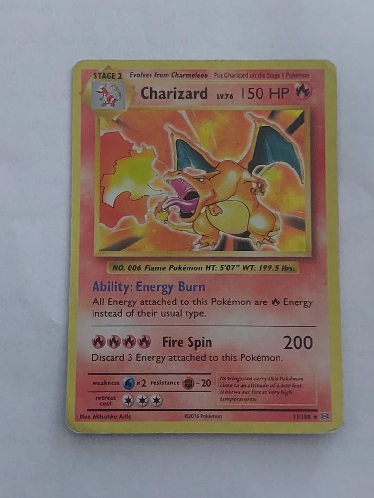 Charizard Evolutions Pokémon Kaart, Ophalen of Verzenden