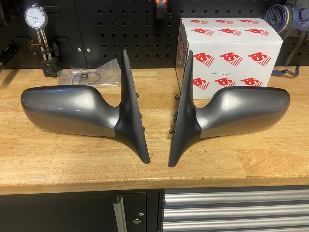 Saab 9-3 OG cabrio spiegels zwart, midnight blue, steelgrey, Auto-onderdelen, Spiegels, Ophalen of Verzenden, Gebruikt, Saab