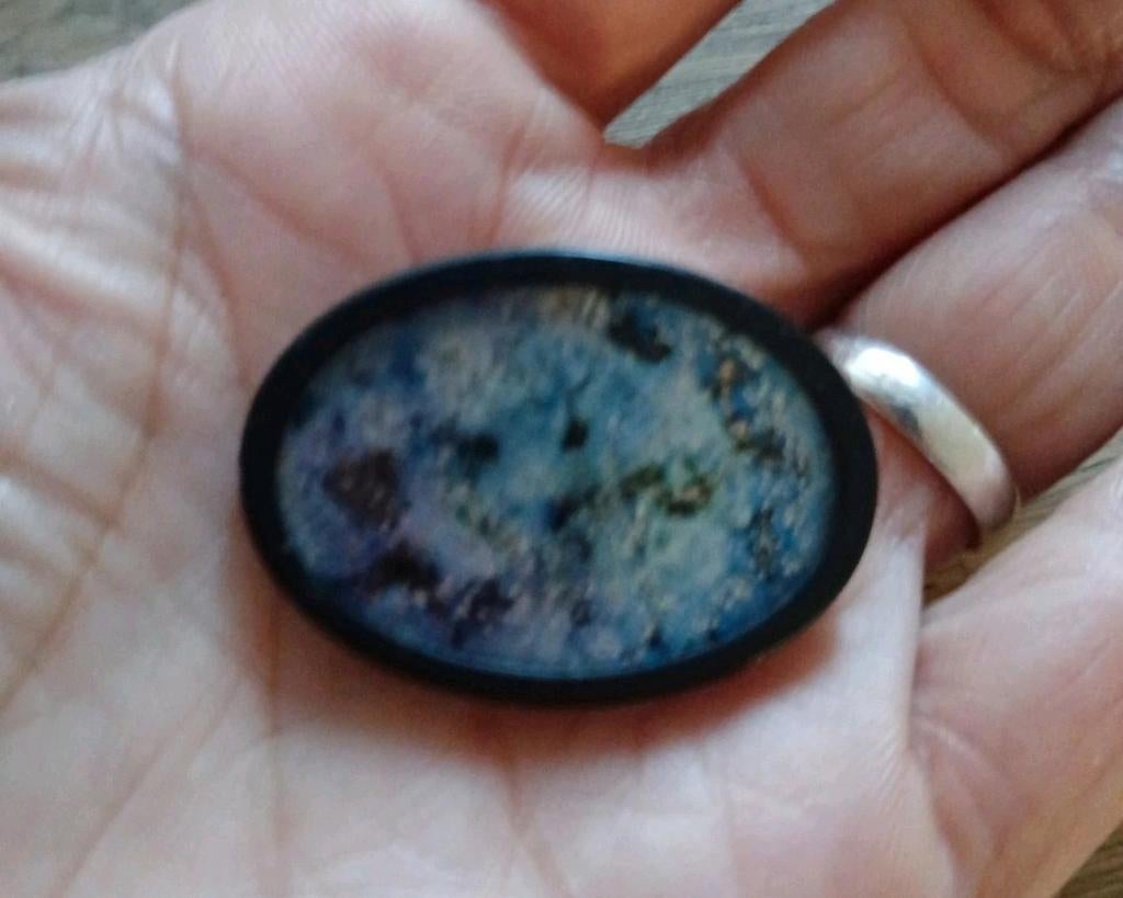 Vintage broche van Uhlig, Ophalen of Verzenden, Zo goed als nieuw, Overige materialen