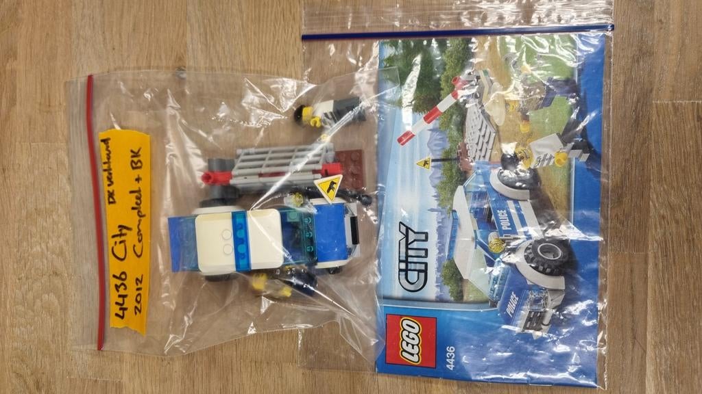 Lego City 4436 Politieauto met Spoorwegovergang, Ophalen of Verzenden, Gebruikt, Complete set, Lego