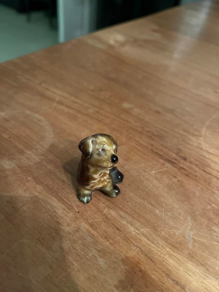 Microminiatuur Hondbeeldje wade Whimsies 1971, Antiek en Kunst, Kunst | Beelden en Houtsnijwerken, Ophalen of Verzenden