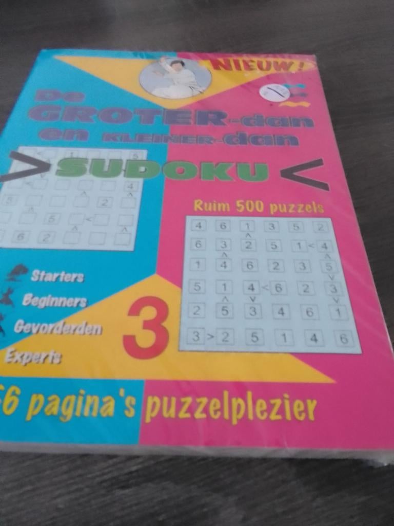 Nieuw Puzzelboek met Sudoku's, Hobby en Vrije tijd, Ophalen, Minder dan 500 stukjes, Nieuw, Puzzelboek