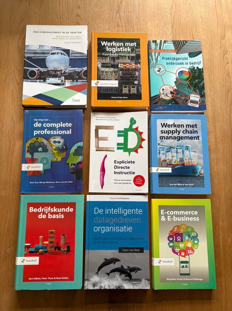 Verschillende boeken, opleiding Logistiek, Ophalen of Verzenden, Zo goed als nieuw, School, Studie en Wetenschap