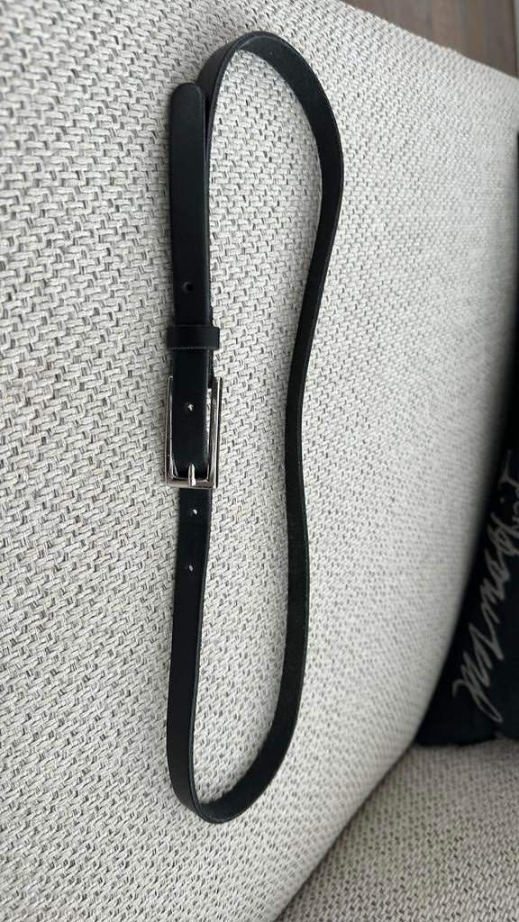 Ceintuur leer 85 cm, Ophalen of Verzenden, Zo goed als nieuw, Zwart, 80 tot 90 cm