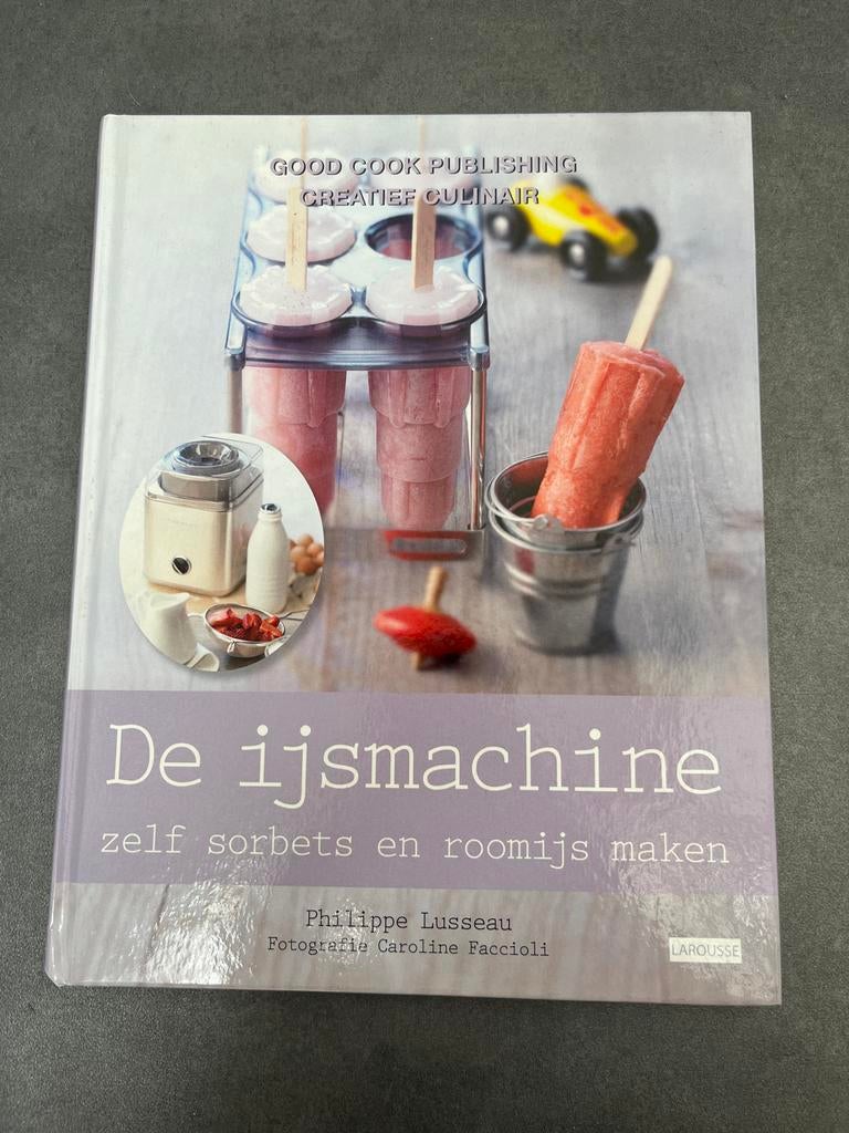 De IJsmachine - Zelf sorbets en roomijs maken, Vegetarisch, Ophalen of Verzenden, Zo goed als nieuw, Europa